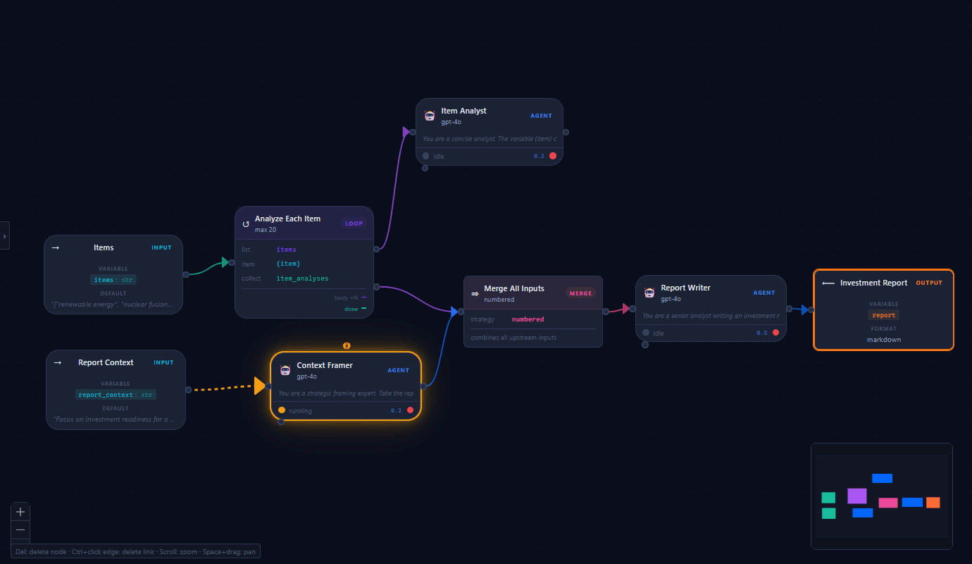 Batch Topic Analyser workflow in LumiMerse